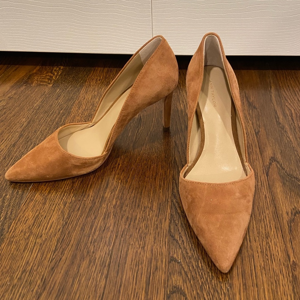 Ann Taylor Suede Heels